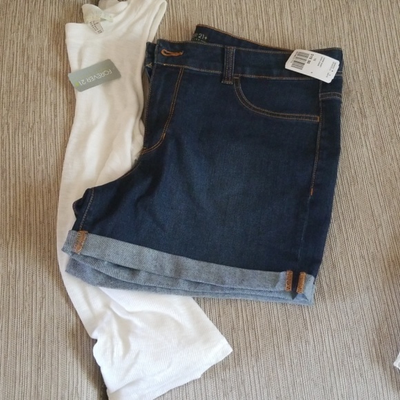 New Forever 21 Jean shorts 16 plus - Picture 4 of 4